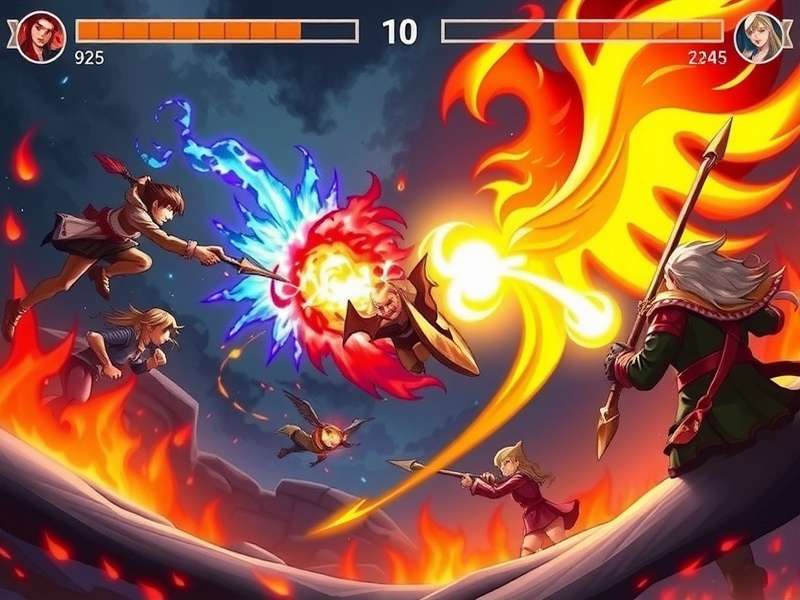 Intense Fire Duel Gameplay Screenshot